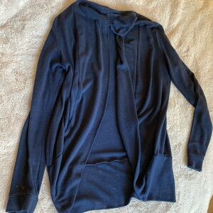 Wet Seal Navy Open Face Cardigan